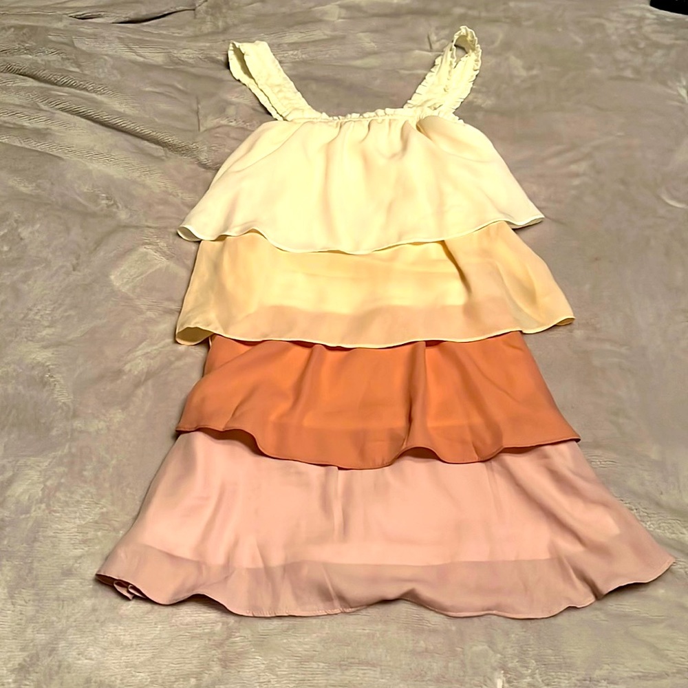 White to pink sundress